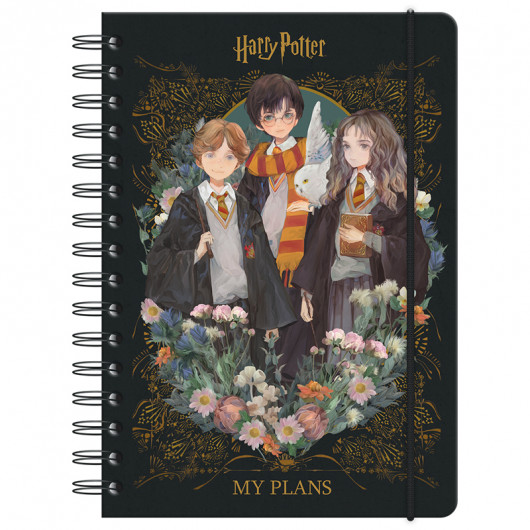 Ежедневник на спирали, твердая обложка, Harry Potter (HP23-438) Kite - фото 1