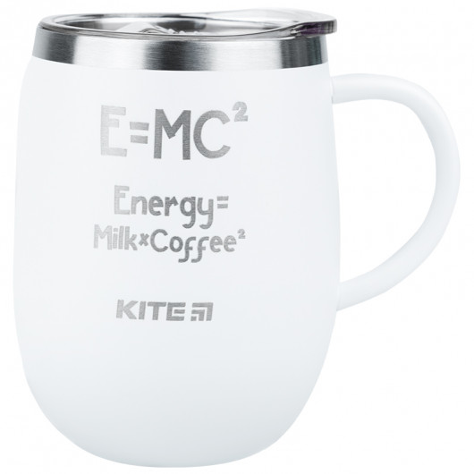 Термокружка 360 мл, белая Energy Milk Coffee (K22-378-03-2) Kite - фото 1