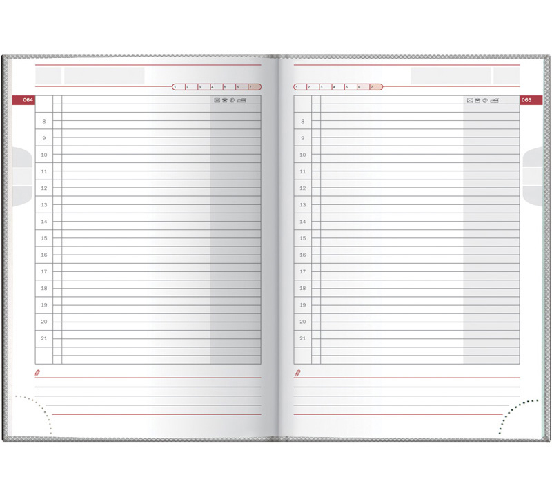 Ежедневник недатированный Агенда Сatenella, серебр. Brunnen - фото 2