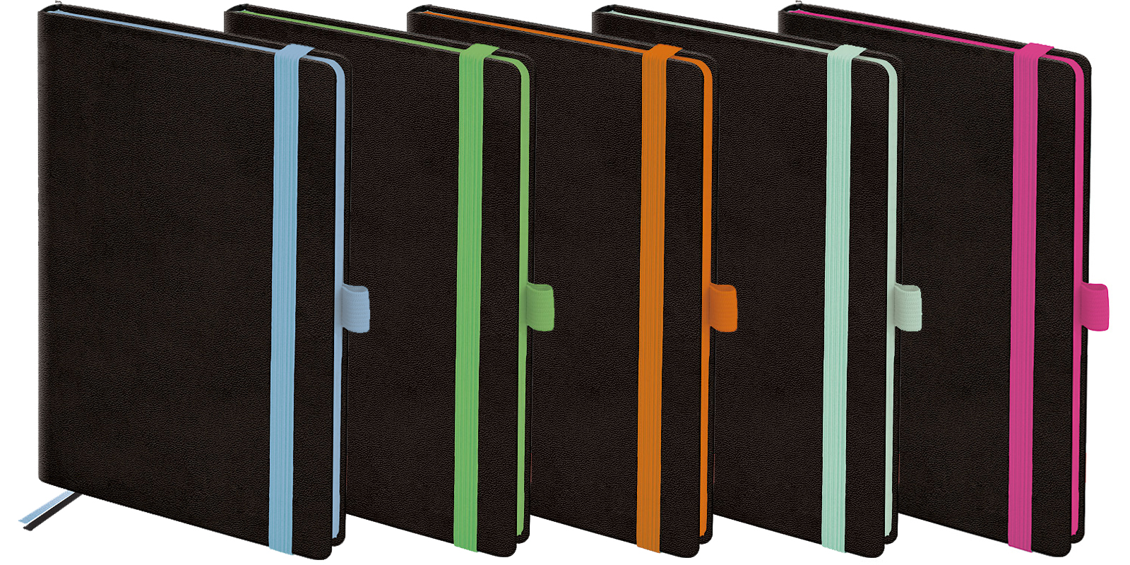 Еженедельник недатированный Смарт Strong, розовый срез, черн. Brunnen - фото 3