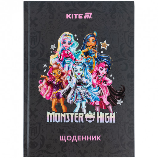 Щоденник шкільний, тверда обкладинка, Monster High (MH25-262) Kite - фото 1
