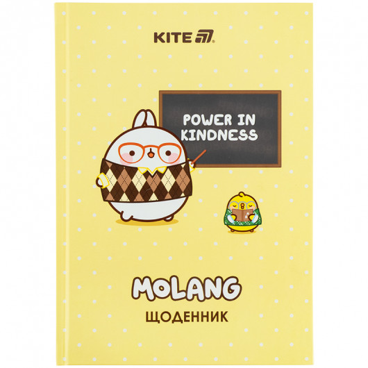 Школьный дневник, твёрдая обложка, Molang (ML25-262) Kite - фото 1