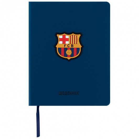 Школьный дневник, твёрдая обложка, PU, FC Barcelona (BC25-264) Kite - фото 1