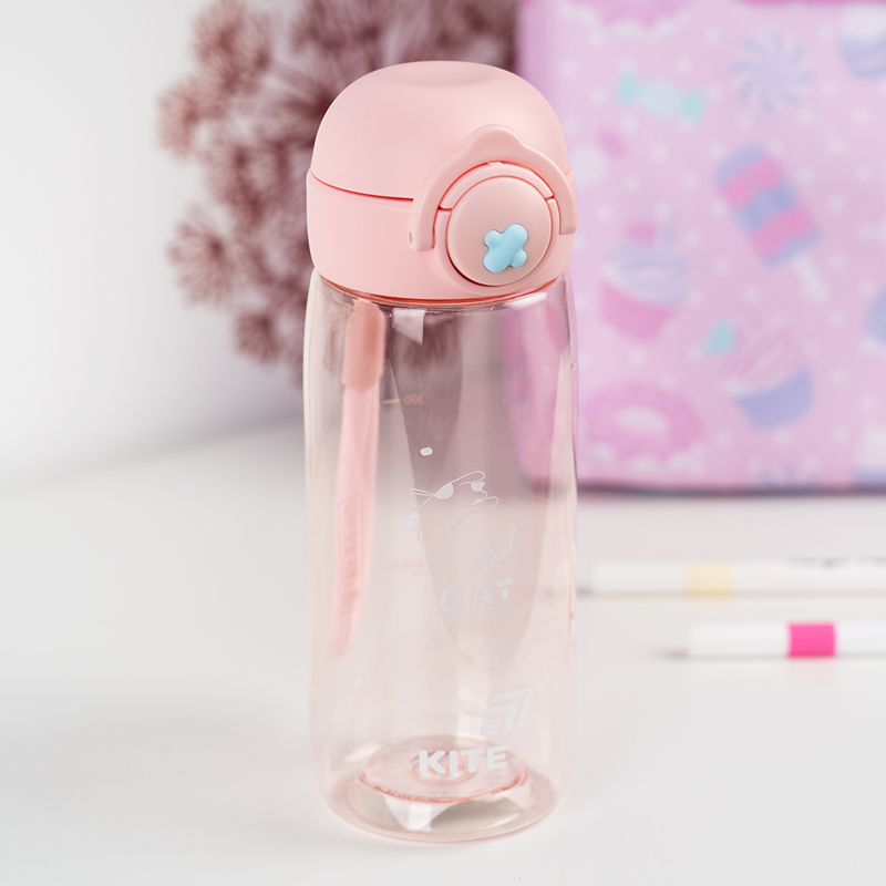 Бутылочка для воды, 480 мл, розовая (K25-1236-3) Kite - фото 1