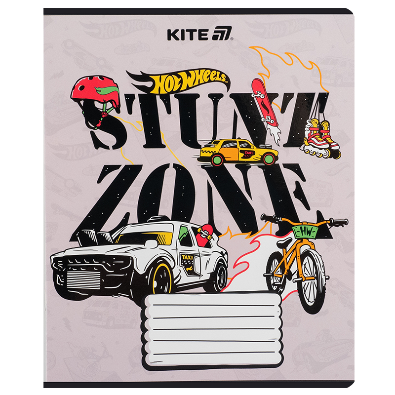 Тетрадь 18 лист., лин., гибр. лак + УФ лак, Hot Wheels (HW25-237) Kite - фото 6