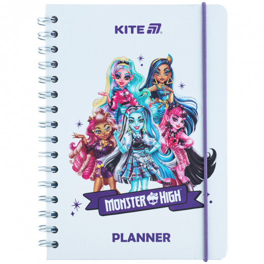 Ежедневник на спирали, твердая обложка, Monster High (MH25-438) Kite - фото 1
