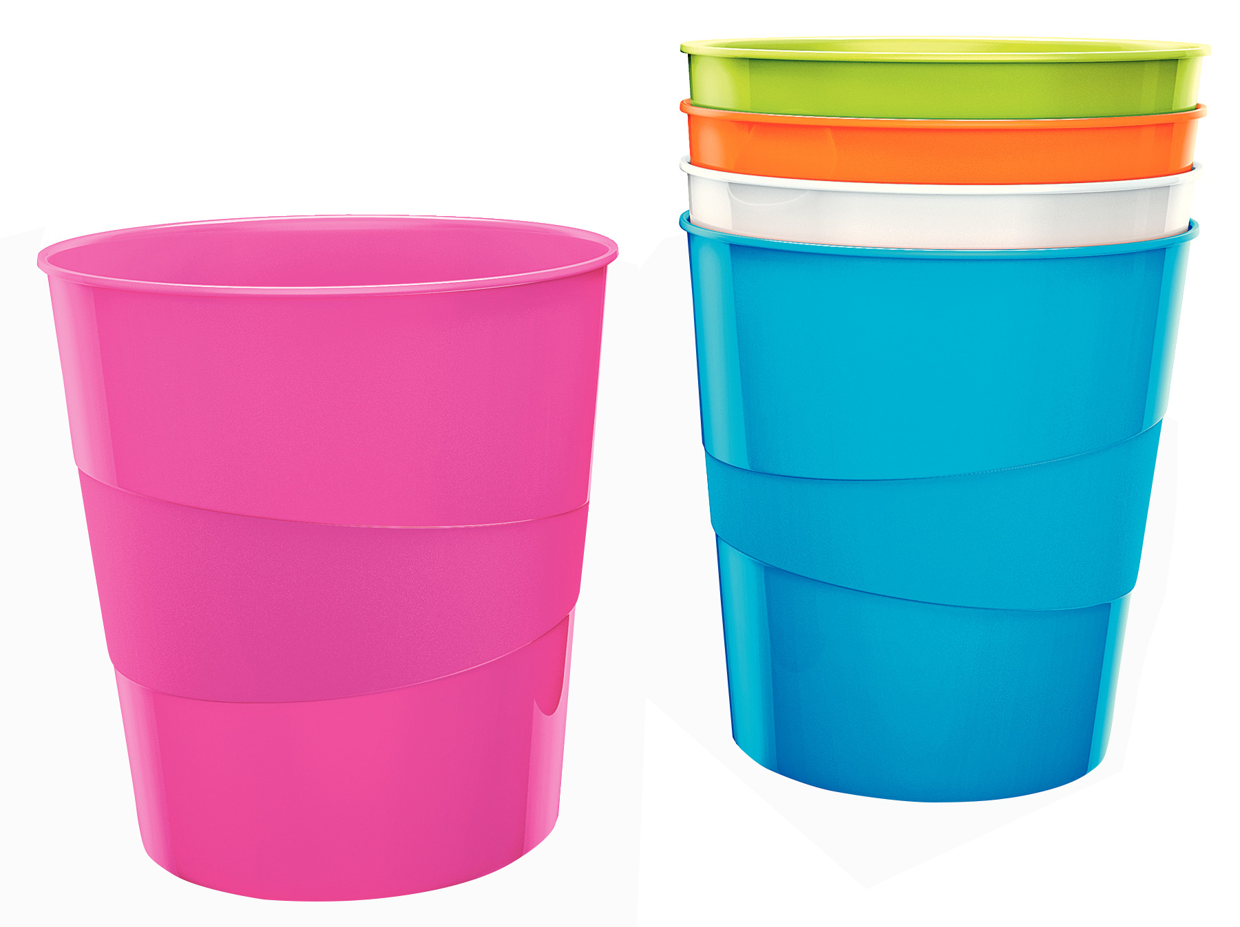 Корзина для бумаг Wow 15л, бел. LEITZ - фото 3