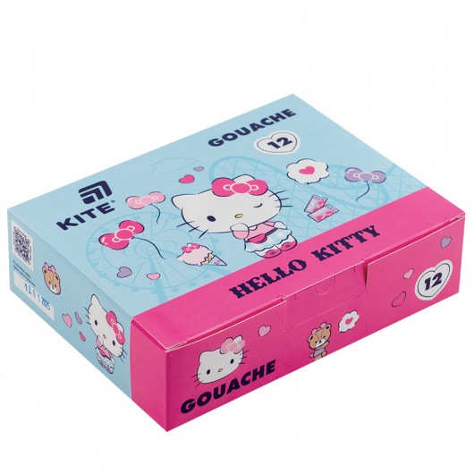 Гуашь, 12 цв., 20мл Hello Kitty (HK25-063) Kite - фото 1