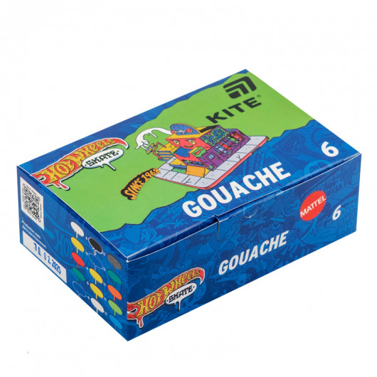 Гуаш, 6 кол., 20 мл Hot Wheels (HW25-062) Kite - фото 1
