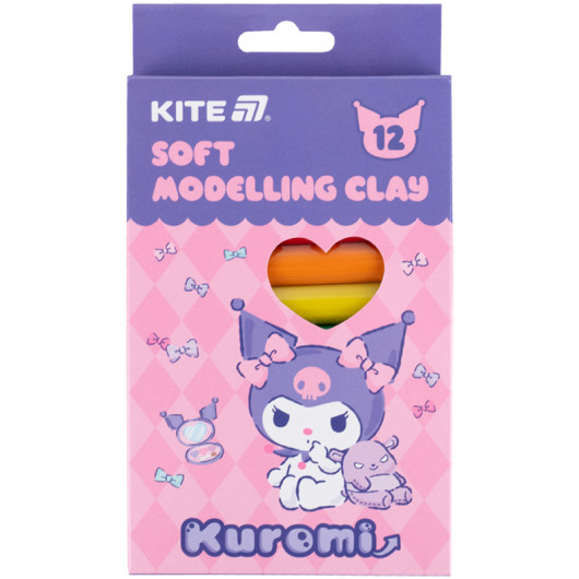 Пластилин восковой, 12 цветов, 200 г Hello Kitty Kite - фото 1