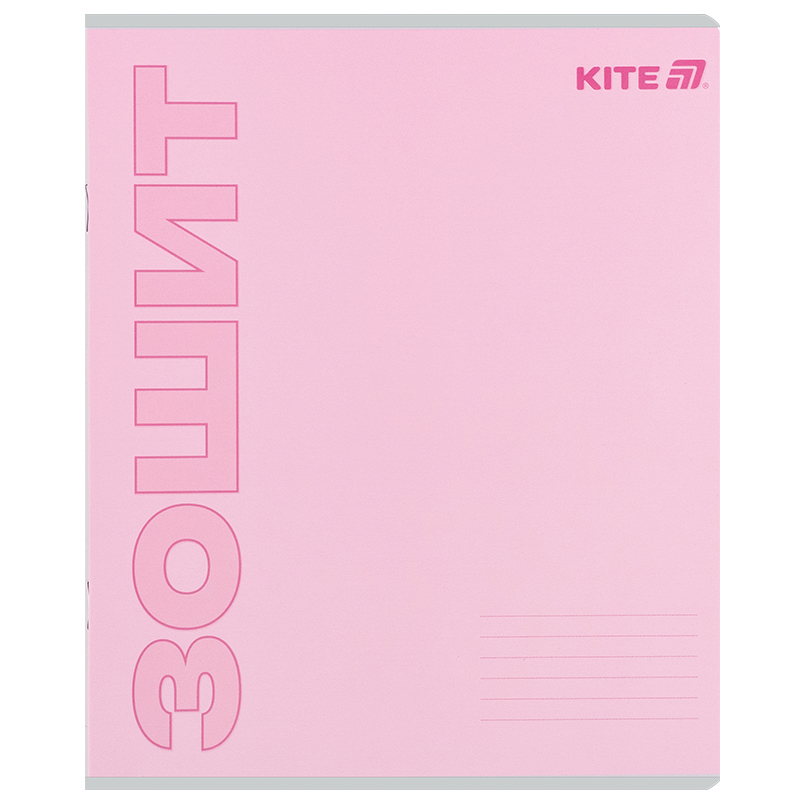 Зошит 18 арк., лін., софт-тач + УФ лак, Kite One color (K25-237-2) Kite - фото 1