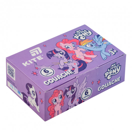 Гуашь, 6 цв., 20мл Little Pony (LP25-062) Kite - фото 1
