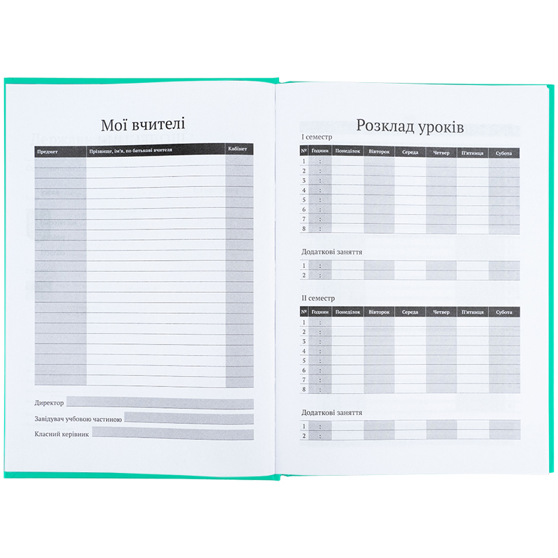 Щоденник шкільний, тверда обкладинка, малахітовий (K25-262-11) Kite - фото 1