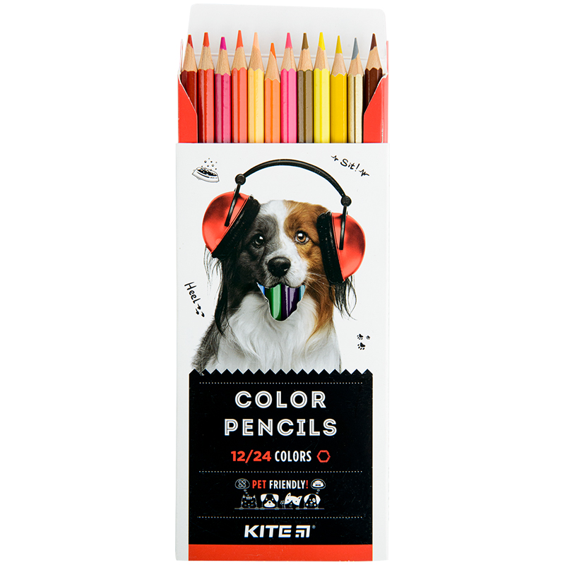 Карандаши цв. двусторонние,12 шт. Kite Dogs Kite - фото 1