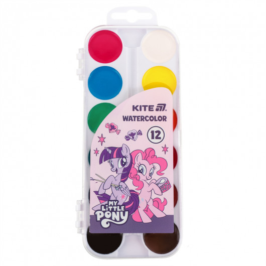 Краски акварельные, 12 цв. Little Pony (LP25-061) Kite - фото 1