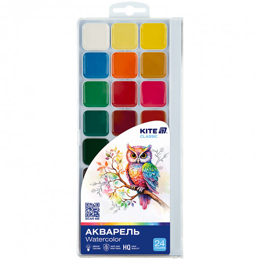 Краски акварельные, 24 цв. Kite Classic (K-442) Kite - фото 1