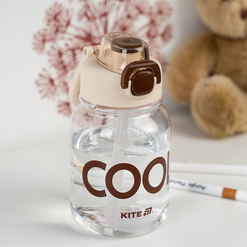 Бутылочка для воды, 700 мл, бело-коричневая (K25-1217-1) Kite - фото 1