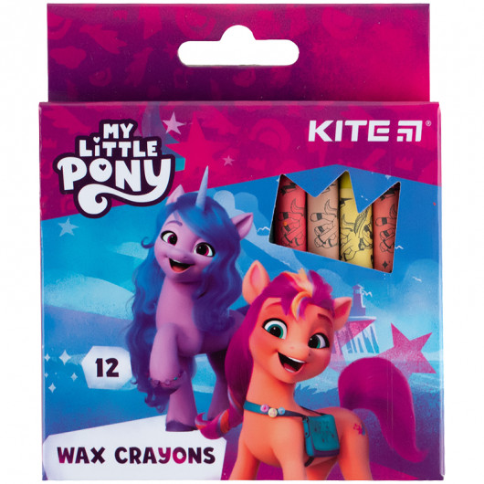 Мел восковой, 12 цветов Little Pony Kite - фото 1
