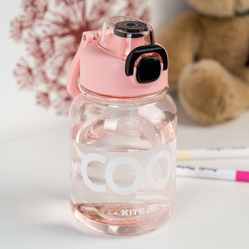 Бутылочка для воды, 700 мл, розово-черная (K25-1217-3) Kite - фото 1