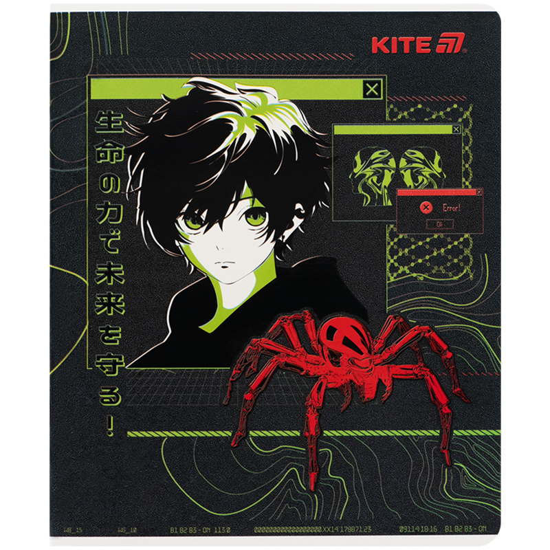 Тетрадь 24 лист., кл., гибр. лак + УФ лак, Kite Anime (K25-238-1) Kite - фото 8