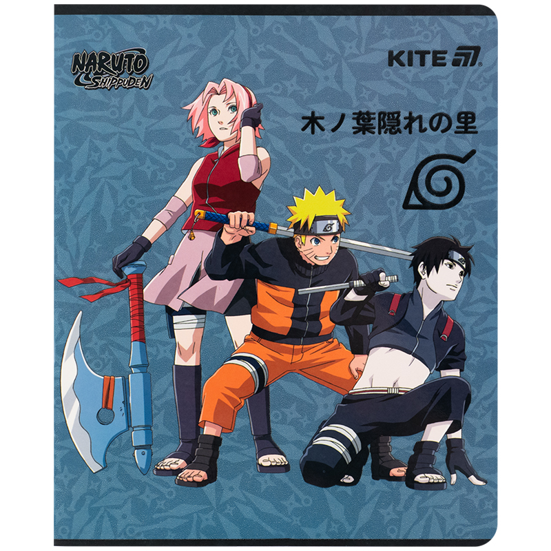 Тетрадь 24 лист., кл., гибр. лак + УФ лак, Naruto Shippuden (NR25-238) Kite - фото 7