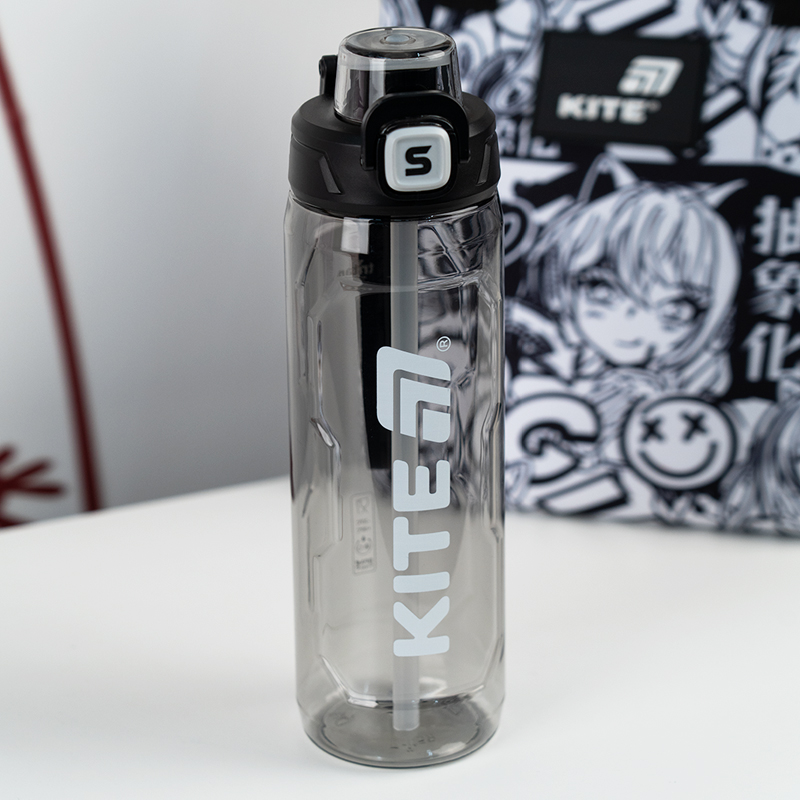 Бутылочка для воды, 800 мл, черная (K25-1211-1) Kite - фото 1