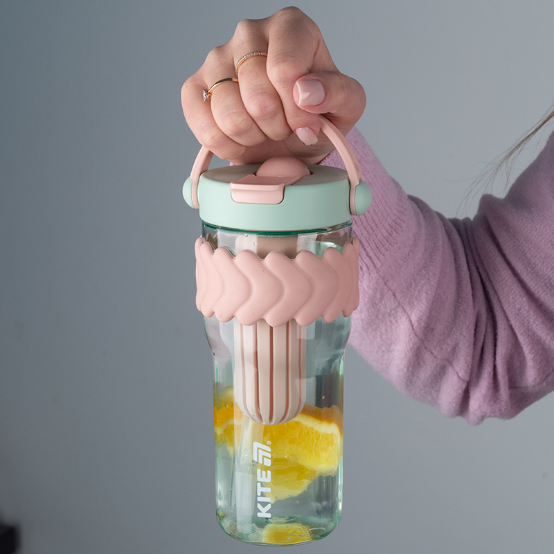 Стакан для воды, 900 мл, мятно-розовый Kite - фото 3