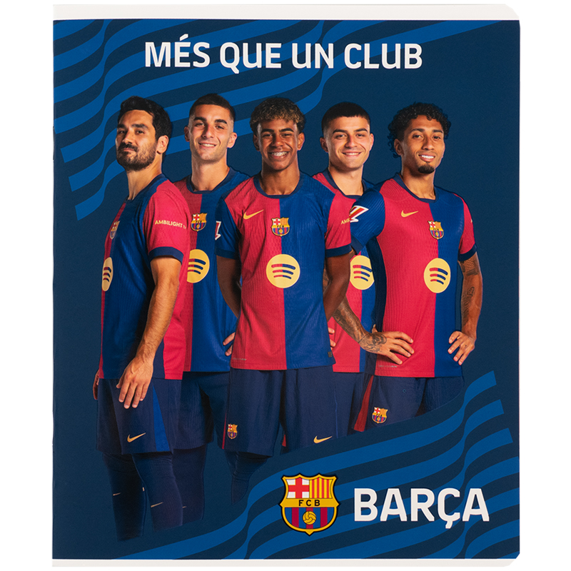 Тетрадь 24 лист., кл., софт тач + УФ лак, FC Barcelona (BC25-238) Kite - фото 3