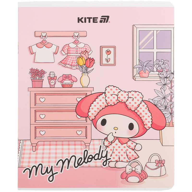 Зошит 24 арк., кл., софт тач + УФ лак, Hello Kitty (HK25-238) Kite - фото 2