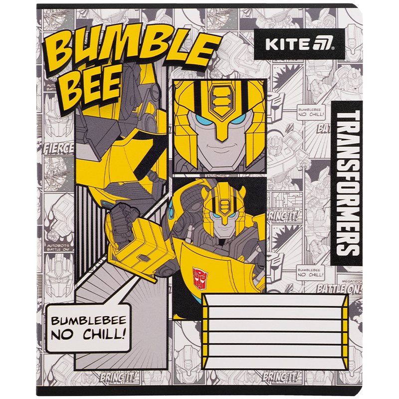 Зошит 12 арк., кл., гібр. лак + УФ лак, Transformers (TF25-232) Kite - фото 1