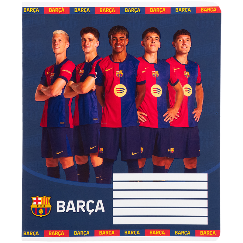 Тетрадь 12 лист., кл., софт тач + УФ лак, FC Barcelona (BC25-232) Kite - фото 7