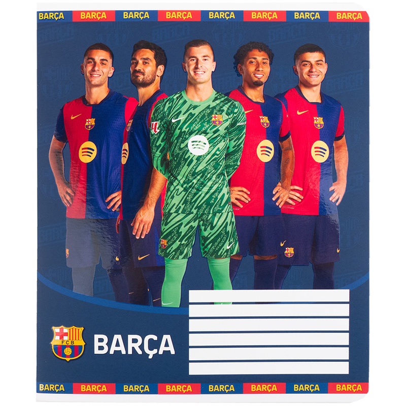 Тетрадь 12 лист., кл., софт тач + УФ лак, FC Barcelona (BC25-232) Kite - фото 9