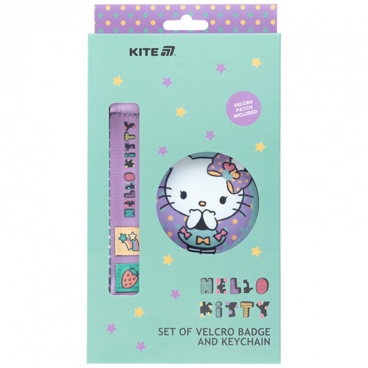 Набір бейдж на липучці та підвіска, 2 шт., 3010-1 Hello Kitty Kite - фото 1