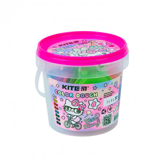 Тесто цветное, 8*20г+2 формочки+стек Hello Kitty Kite - фото 1