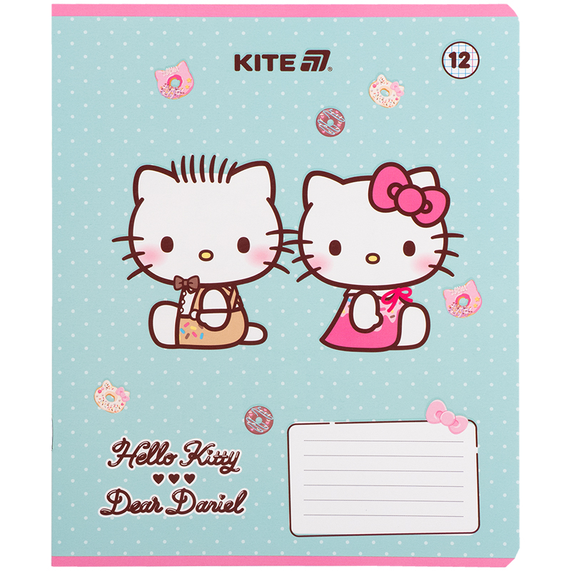 Зошит 12 арк., кл., софт тач + УФ лак, Hello Kitty-2 (HK25-232-2) Kite - фото 6