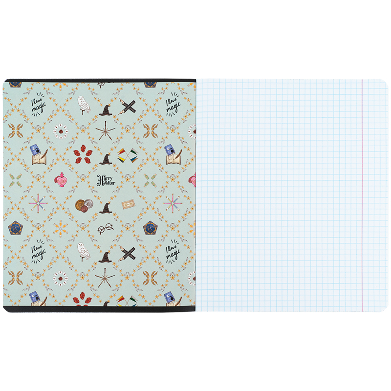 Тетрадь 12 лист., кл., софт тач + УФ лак, Harry Potter-2 (HP25-232-2) Kite - фото 7