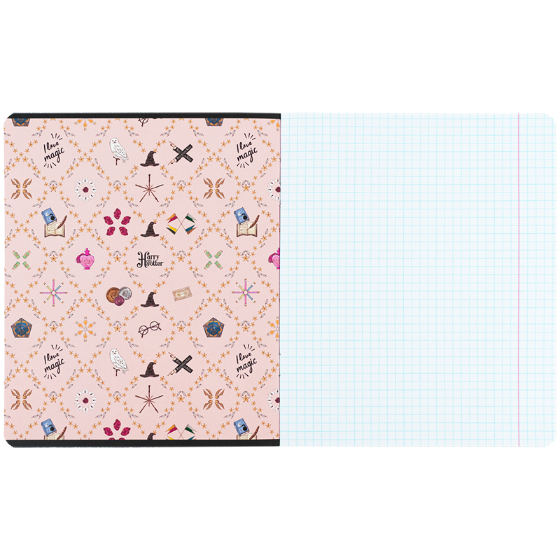 Тетрадь 12 лист., кл., софт тач + УФ лак, Harry Potter-2 (HP25-232-2) Kite - фото 10