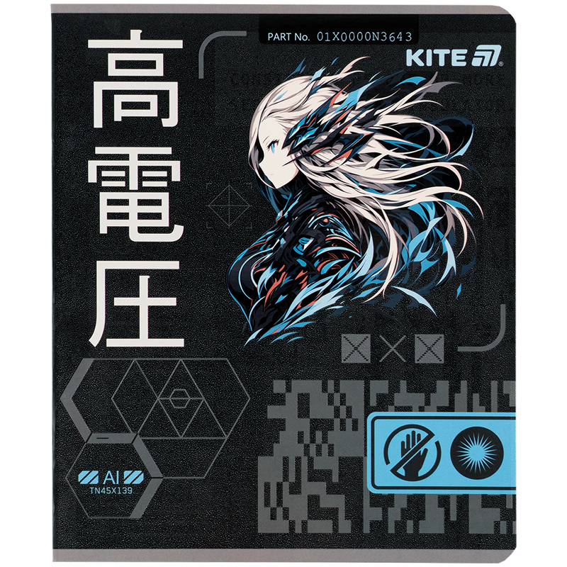 Тетрадь 24 лист., лин., гибр. лак + УФ лак, Kite Anime (K25-239) Kite - фото 2