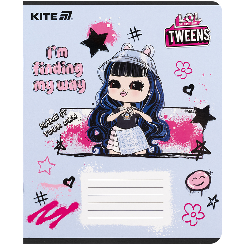 Тетрадь 12 лист., кл., софт тач + УФ лак, LO (LO25-232) Kite - фото 4