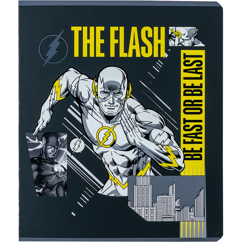 Тетрадь 24 лист.,кл., софт тач + УФ лак, DC Comics (DC24-238) Kite - фото 2