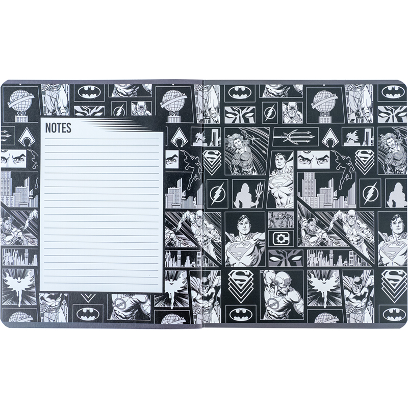 Тетрадь 24 лист.,кл., софт тач + УФ лак, DC Comics (DC24-238) Kite - фото 8