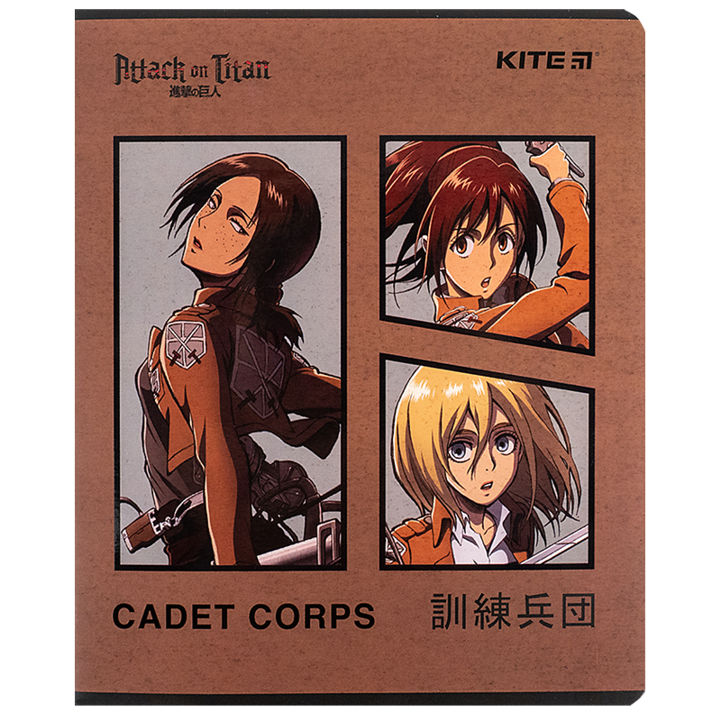 Зошит 24 арк., лін., софт тач + УФ лак, Attack on Titan (AT24-239) Kite - фото 6