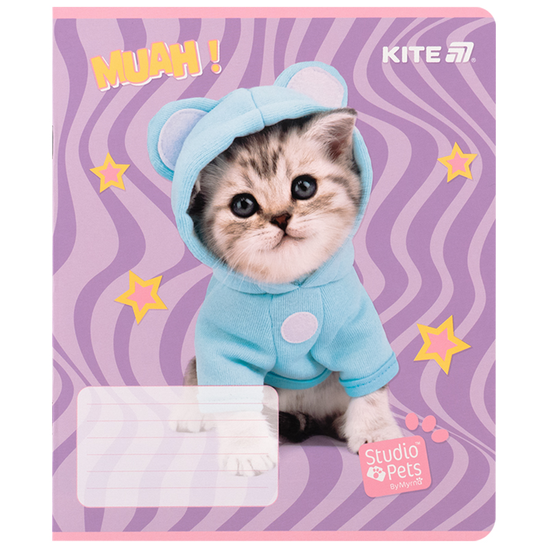 Зошит 12 арк., кл., софт тач + УФ лак, Studio Pets (SP25-232) Kite - фото 9