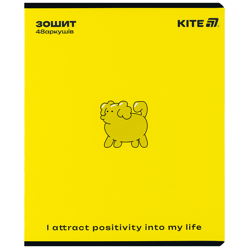 Зошит 48 арк., кл., УФ лак об'ємний + софт тач, One color (K25-259-2) Kite - фото 1