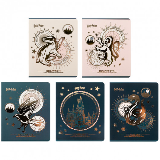 Тетрадь 48 лист., кл., фольга + УФ лак, Harry Potter (HP25-259) Kite - фото 1