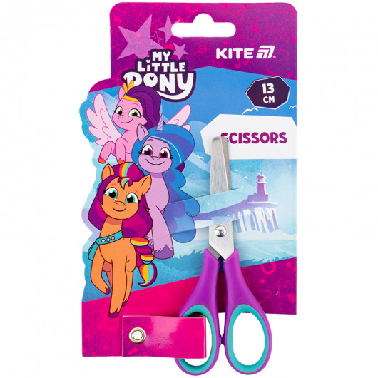 Ножницы детские с рез. вставками, 13см Little Pony Kite - фото 1