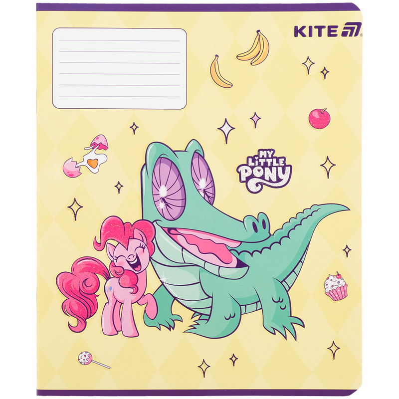 Зошит 12 арк., кл., УФ лак + глітер, Little Pony (LP25-232) Kite - фото 4