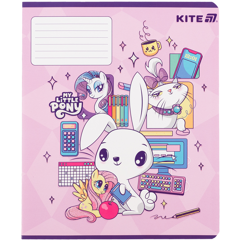 Зошит 12 арк., кл., УФ лак + глітер, Little Pony (LP25-232) Kite - фото 10