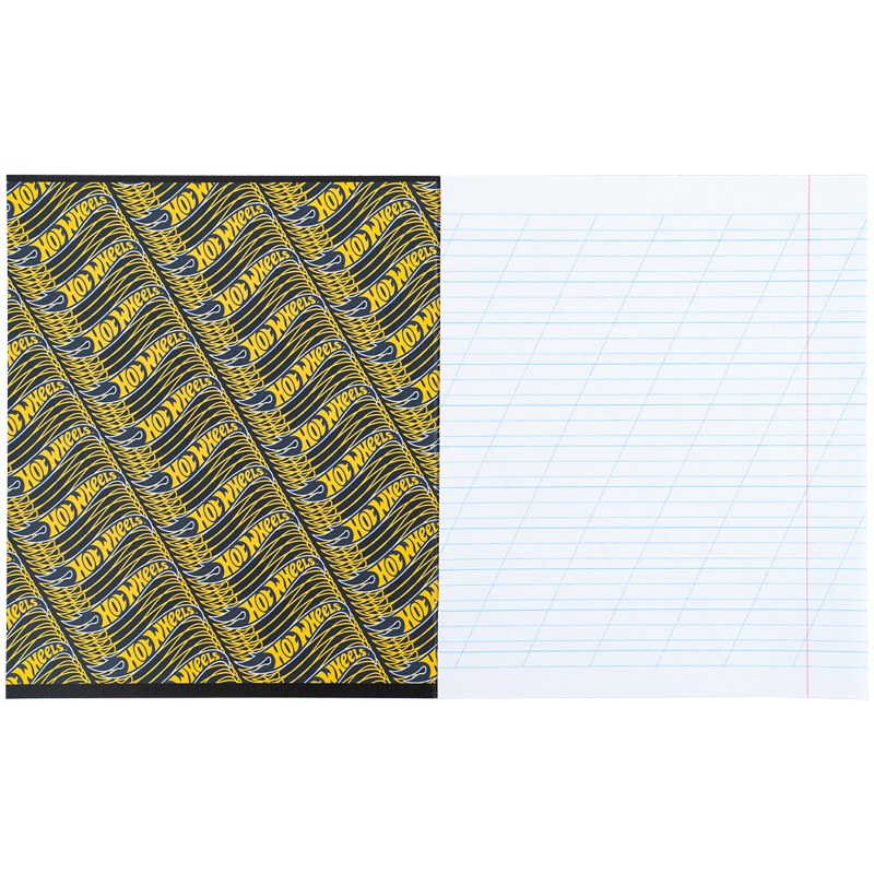 Тетрадь 12 лист., кос., гибр. лак + УФ лак, Hot Wheels (HW25-235) Kite - фото 6