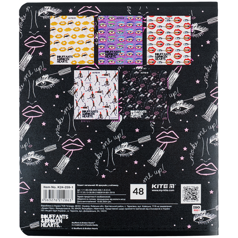 Зошит 48 арк., кл., гібр. лак + УФ лак, BBH (K24-259-1) Kite - фото 18